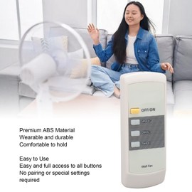 Universal Fan Remote Control Replacement Multifunction Compact Wall Fan Remote Control for Home