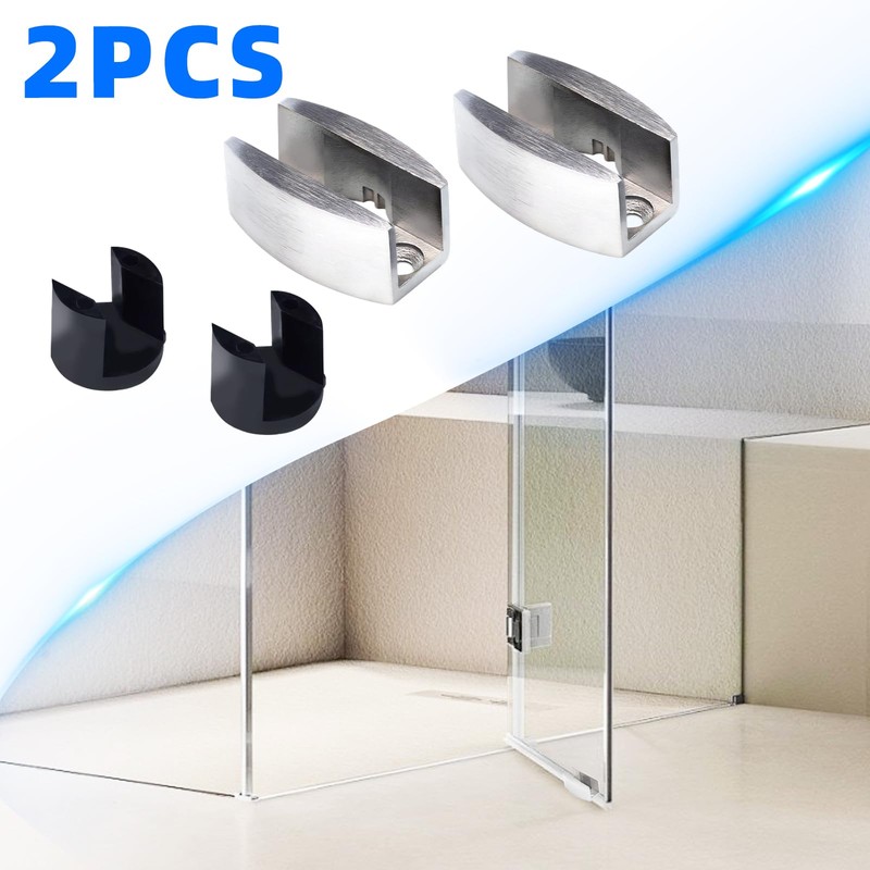 2 Pcs Bottom Guide for Sliding Shower Door, 304 Stainless
