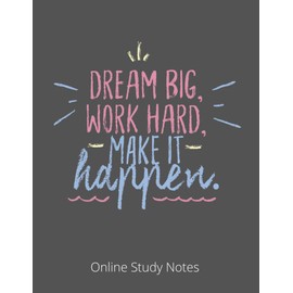 Online Study Notes Study Notebook Journal Good Way to Organize Your Study Notes Best Present for Student