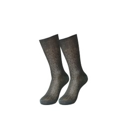 tittimitti 100% Mercerized Cotton Filo di Scozia Men's Dress & Trouser Socks 1 Pair. Made in Italy (EU 43-46 (US 9.5-13), Anthracite)