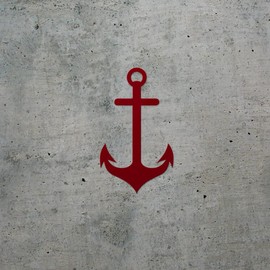 Transparent Decal Stickers of Anchor (Burgundy) Premium Waterproof Vinyl Decal Stickers for Laptop Phone Accessory Helmet Car Window Mug Tuber Cup Door Wall Decoration ANDSKUS0g5356RE