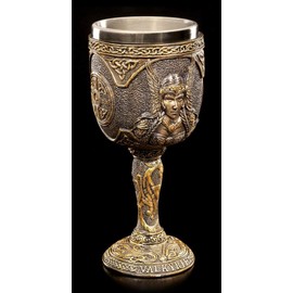 Viking Goblet Nordic Goddess Valkyrie Fantasy Decorative Figure