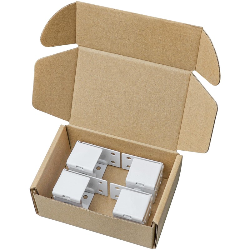 4-Pack Metal Blinds Brackets,1 Inch Left and Right Curtain Mounting