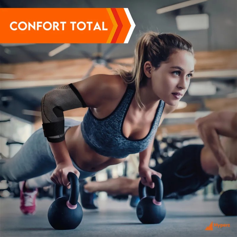 HYPERZ Par Codera Deportiva Elastica De Compresión Gym Basquerball