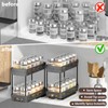 2 Pack Pull Out Spice Rack Organizer for Cabinet, Slide