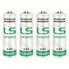 JOZELNK 4 X LS14500 3.6V Li-SOCl2 Batteries Use for Smart Oil Gauge, Non Rechargeable
