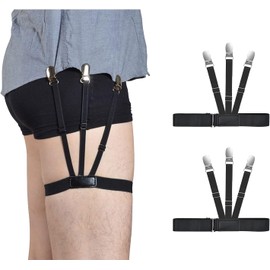 Sujetadores Elásticos Camisa Hombres Oficina Talla Única Con Antideslizante Abrazaderas de Bloqueo