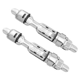 Pack of 2 Fishing Rod Reels Holder Fishing Reel Seat Fishing Reel Holder Rod Building Deck Fishing Rod Deck Fish Wheel Rod Clip Holder Fishing Reel Holder for Telescopic Rods (Silver)