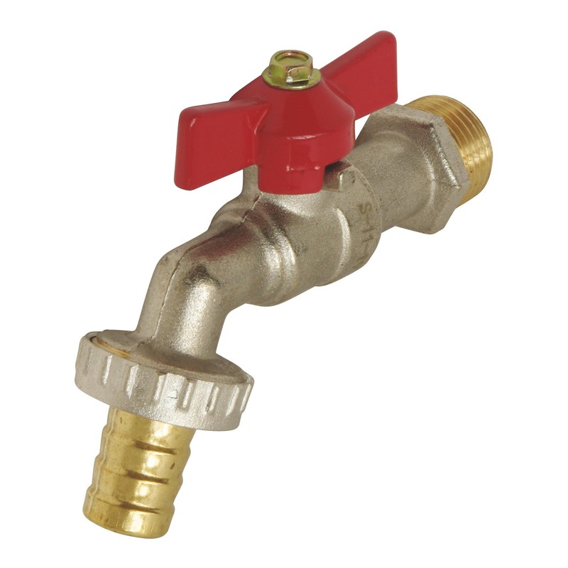 Somatherm 15/21-20/27 Chrome Plated Butterfly Ball Tap Grey