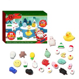 Christmas Advent Calendar 24 Day Countdown Calendar Silicone Toy Gift For Kids Boys and Girls