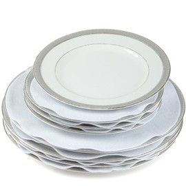 144 Pcs Felt Plate Dividers For Stacking, Dish Protectors For Storing China, Thick Pads Plate Separators For Storage in Cabinet with 3 Different Sizes, Round (WHITE, 144)