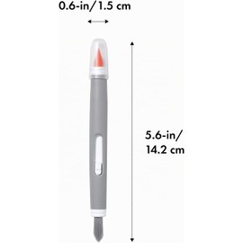 Cepillo de limpieza OXO Good Grips Electronics – Cerdas suaves y squeegee de silicona, naranja