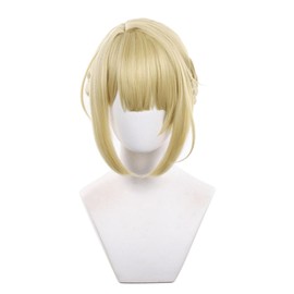 Zenres Zone Zero Evelyn Chevalier Cosplay Wig, ZZZ Cosplay Wig, Wig Net Included, Heat Resistant Wig, Disguise Wig, Cosplay Costume, Accessory for Costume, Wig, Halloween, Christmas, Cultural