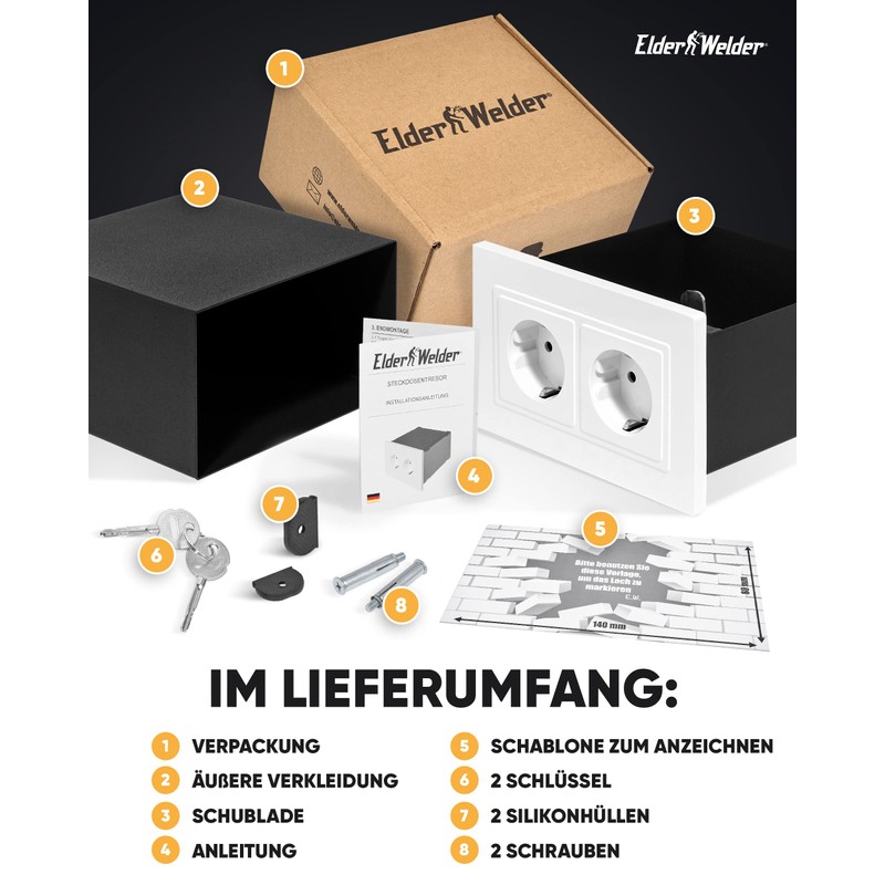 Elder Welder® Sockets Safe Safe Hiding | Now with Fake