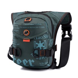 FANDARE Leg Bag for Men Women Military Leg Bag Bum Bag Waist Bag Chest Bag Belt Bag Sling Bag Shoulder Bags Shoulder Bag for Outdoor Travel Crossover Daypacks, dark green, Retro