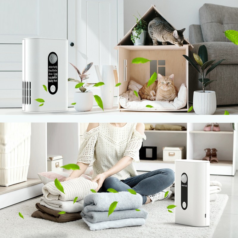 Ozone Deodorizing Cleaner Portable Intelligent Induction Air Purifier 100‑240V