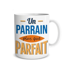 Sud Trading Keramik Tasse, Modell Paten, mit Paten-Motiv, für Zuhause, weiß, rund, wiederverwendbar, Standard-Form