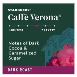 Starbucks Ground Coffee, Dark Roast Caffè Verona, 100% Arabica, 1 bag (28 oz)