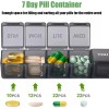 주간 알약 정리함 2팩 대형 7일 케이스 일일 비타민 약