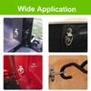CZC AUTO 6 Pack D Ring Tie Down Anchors 1/4"