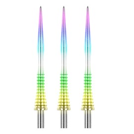 RED DRAGON Raptor GT Rainbow Effect Gripped Dart Points - 1 Set Per Pack