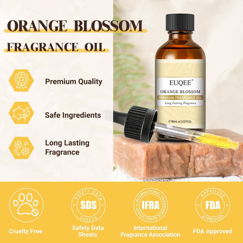 EUQEE Orange Blossom Fragrance Oils, 2.02 Fl oz/60ml Essential Oils