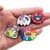7Pcs Colorful Rainbow Flower Shoe Charms Fits Crocs Shoes or