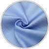 Shlax&Wing Men's Fashion Long Tie Thin Blue Solid Silk Long