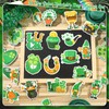30 Pcs St. Patrick's Day Reflective Car Magnet Set Green