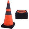 OrangeStar 4-Pack Safety Cones 28” Collapsible Traffic Cones, Orange Pop-up