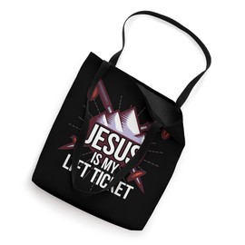 Jesus Is My Lift Ticket Ski Church Skiing Christian Skier Tote Bag