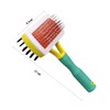 Double-Sided Slicker Hair Grooming Brush for Cats & Dogs, All