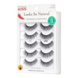 Pestañas Postizas Kiss Looks So Natural X10 Unidades Color 01