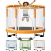 ZCMHAXJ 55" Trampoline for Kids with Enclosure, 440lbs Capacity Indoor