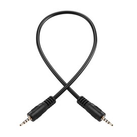 PNGKNYOCN 2.5mm Audio Aux Cable，2.5mm Male to Male TRRS Stereo Headset Headphone Jack Connector Cable for Smartphone,Headphone,Mp3 Player (Straight to Straight, 0.3M)