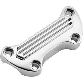 Biker's Choice Harley Handlebar Top Clamp (Finned) (Chrome)