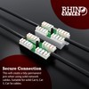 rhinocables RJ45 Cat 5 Gigabit Inline Punchdown Krone Coupler Joiner