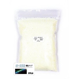PPLS Glow in the Dark Color Sand Granule Type "0.04 - 0.08 inch (1.0 - 2.0 mm) Grain" (2) Appearance: White, Luminescent, Blue; 3.5 oz (100 g)