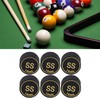 6pcs Pool Cue Tips Professional Multi Layers Billiard Pool Cue