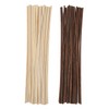 nongcunren 25pcs White and 25pcs Brown Rattan Reed Diffuser Sticks