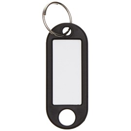 Wedo 262101800 Plastic Key Ring (Exchangeable Labels), Pack of 10
