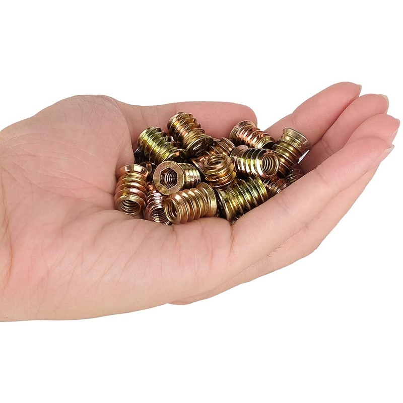 Rivet Nuts Assortment Kit, 20-Piece Hex Drive Nut Insert Nuts,