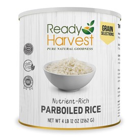 Ready Harvest Emergency Food - Parboiled White Rice | Survival Food | Pantry Staples | #10 Can | 30-Year Shelf Life | 4 lbs | Cans Filled to the Top