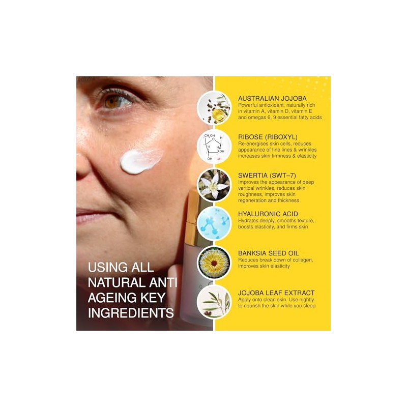 Crema de noche definitiva Reduce visiblemente las arrugas Mejora la