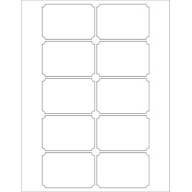 Label for Laser and Inkjet printers with template included - Address Internet Mailing Shipping Labels 2 inches x 3 inches - Pack of 120 (12 Full Sheets)