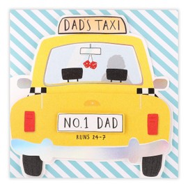 Clintons: Traditional Father's Day Card. Dad's Yellow Taxi Fathers Day Card, Dad Father s Day Card, Humorous Fathers Day Cards, 159 x 159, multi-color, 1165731