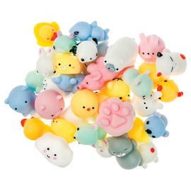 JA-RU Squeesh Yum Lollipop Surprise with Mini Mochi Squishy Animals Inside (4 Pack, 5 Mini Mochi Squishies Each) Kids Anger Management Toys, Bulk Party Favors. 3336-4s
