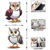 Screen Door Magnets Decal 2 Pairs (4pcs) Cute Owl Pattern