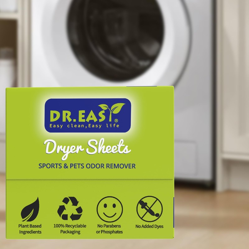 Dr.Easy SPORTS & PETS ODOR REMOVER Fruits Fresh Dryer Sheets,200