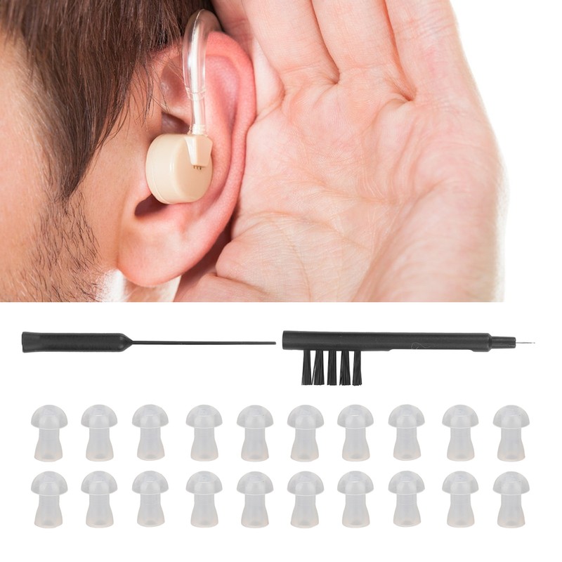 Hearing Amplifier Dome Ear Tip Earplug Set Hearing Amplifier Cleaning